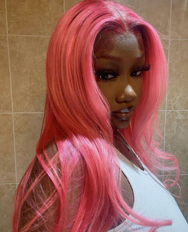 Birthday Hair   Dyed Hair Pink Hair Wig Hairstyle Human Hair Wigs