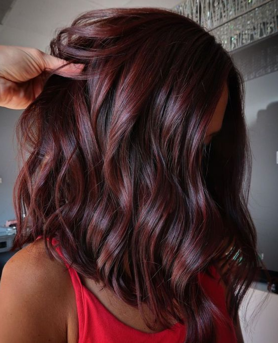 Chocolate Red Hair   Shades Of Burgundy Hair Color Trending In 2024
