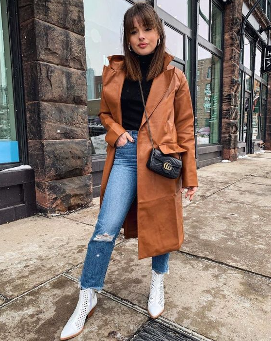 Cold Weather Outfits   Outfits With White Boots To Inspire You All