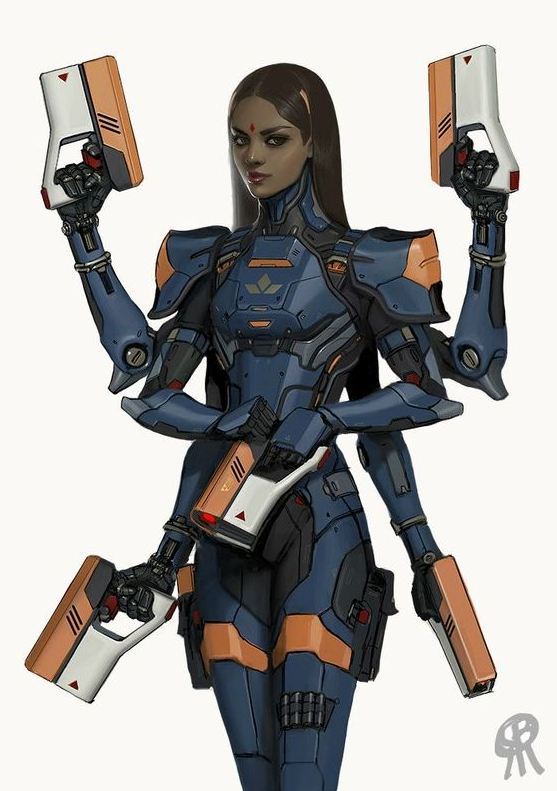 Concept Art Character Design   Starfinder Female Character Inspiration