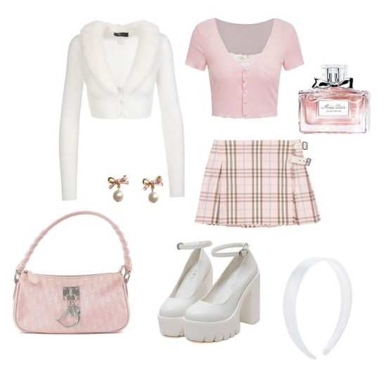 Coquette Outfit   Pink Outfit Coquette Burberry Dior Hyperfeminine Lanadelrey