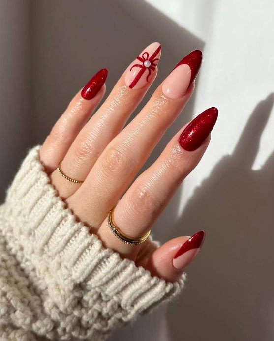 Cute Art Styles   Elegant Christmas Nail Designs For Celebrating This Season