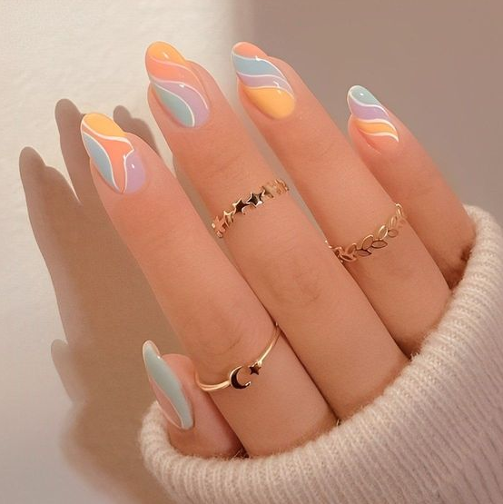 Cute Art Styles   Spring Acrylic Nails