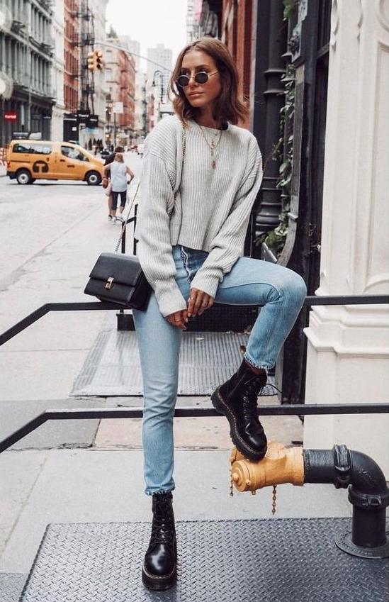 Cute Winter Outfits   How To Wear Combat Boots In 2023