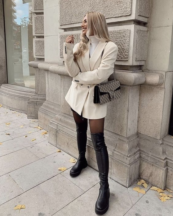 Cute Winter Outfits   Trending Knee High Boots Outfit