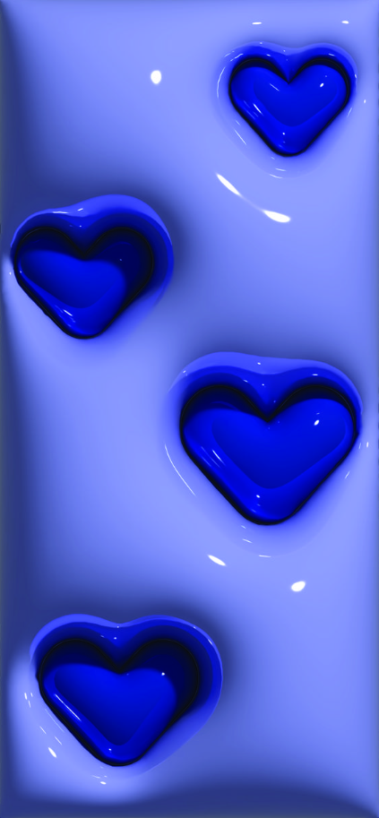 Puffy Wallpaper   3D Hearts Wallpaper