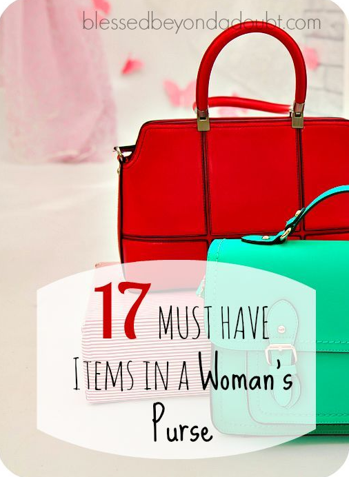 Purse Must Haves   MUST HAVE Items In A Woman's Purse