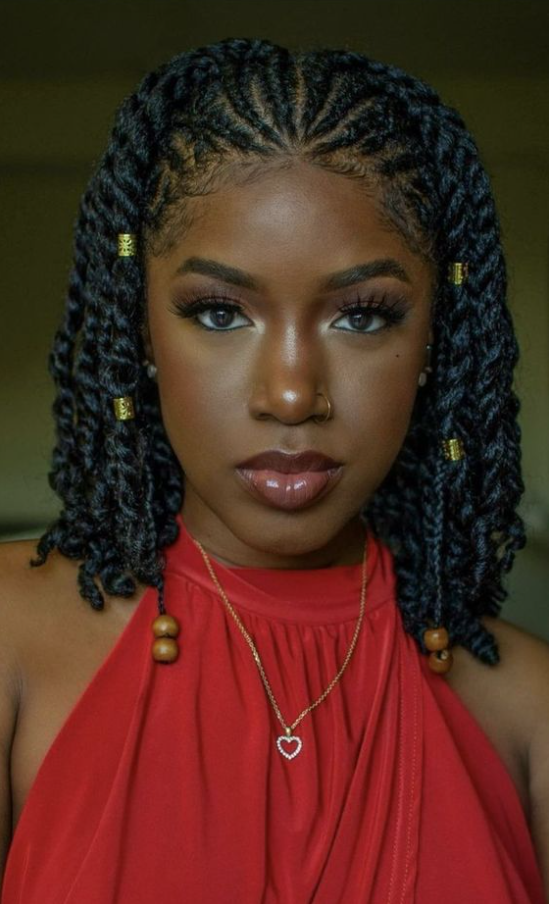Swirl Cornrows   Box Braids Ideas For Black Women Inspiration