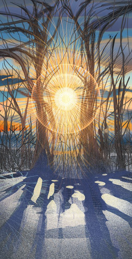Visionary Art   Winter Solstice Sunrise
