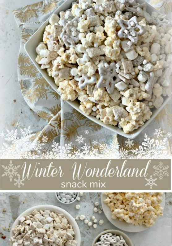 Winter Baby Shower Ideas   Winter Wonderland Snack Mix