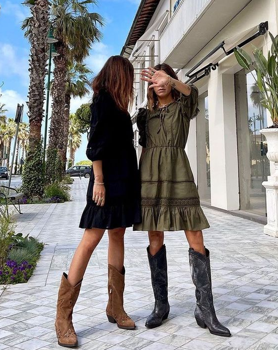 Winter Vaquera Outfits   Dresses With Cowboy Boots Cowboy Boots Outfit Fall