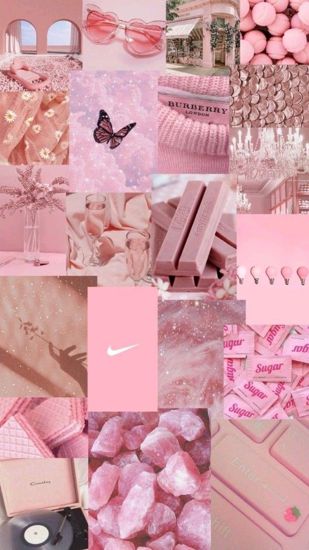 Aesthetic Wallpapers Pink Glitter Wallpaper