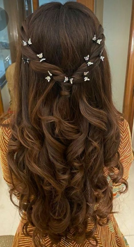 Hairstyles For Long Hair   Long Hair And Pearl Hairpins Timeless Sophistication Versatile And Chic
