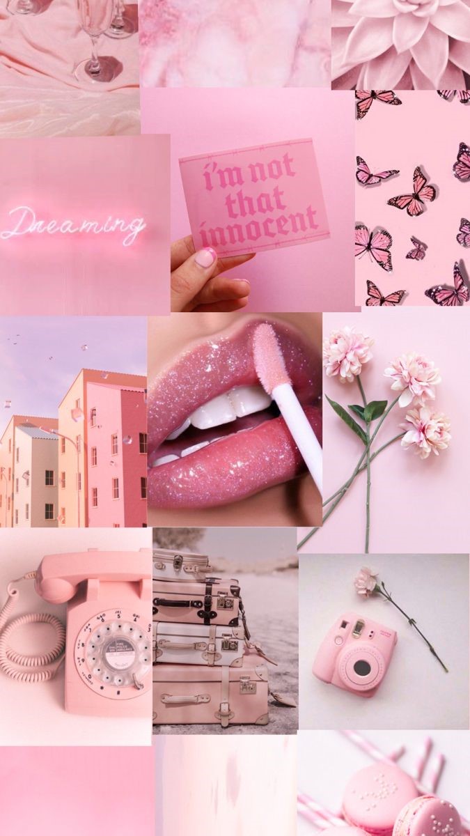 Pink Aesthetic Background Wallpaper