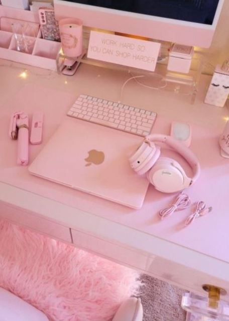 Pink Home Office Ideas
