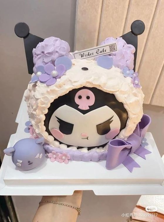 Kuromi Cake   Hello Kitty Cake, Cute Birthday Cakes, Pretty Birthday Cakes