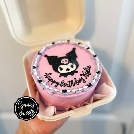 Kuromi Cake   Kuromi Lunchbox Cake Hello Kitty