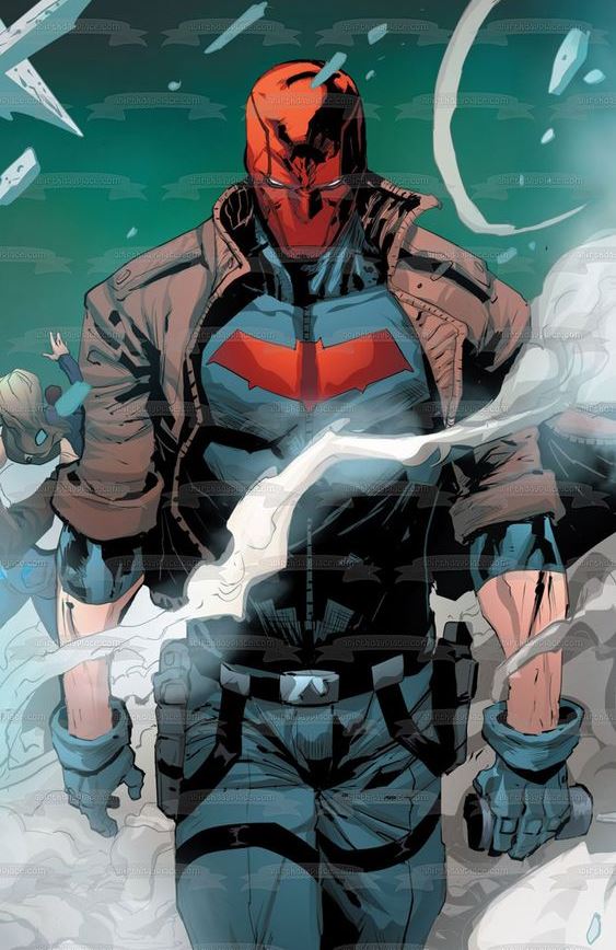Red Hood Jason Todd Batman Robin DC Comic Edible Cake Topper Image   Decorate Your Cake With This Red Hood Themed Edible Cake Topper Image Featuring Jason Todd