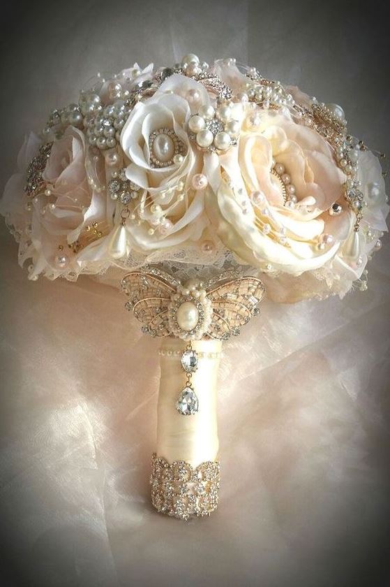 Wedding Flowers Bouquet   Brooch Wedding Bouquets Ideas For Gorgeous Look