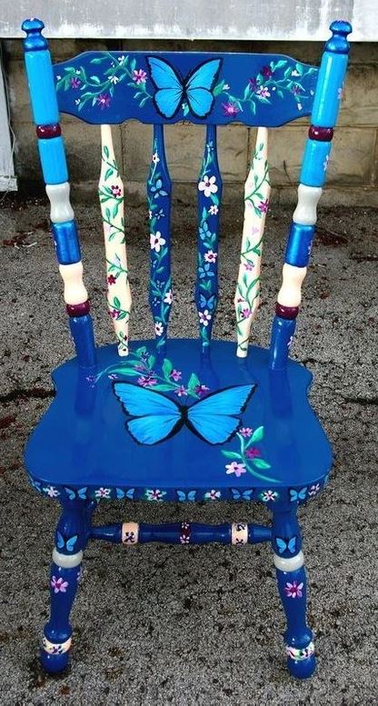 Whimsical Painted Furniture   Vibrant DIY Painted Chair Design Ideas Inspiration