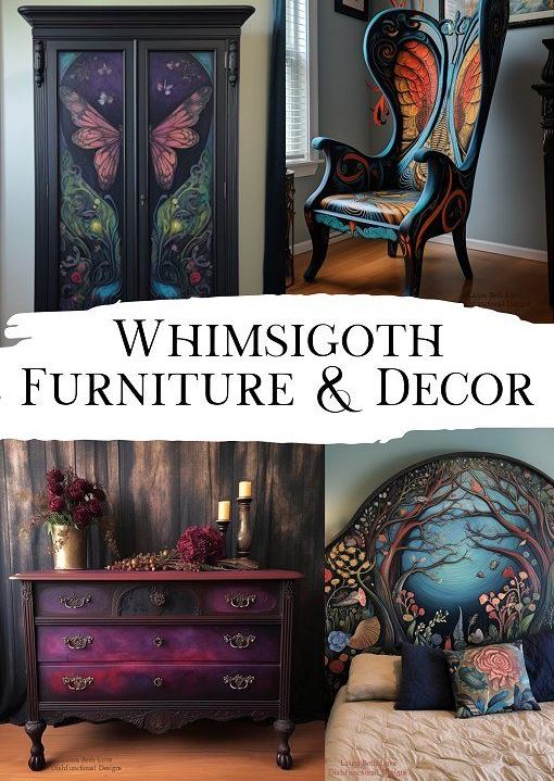 Whimsical Painted Furniture   Whimsigoth Painted Furniture And Home Decor, Whimsigoth