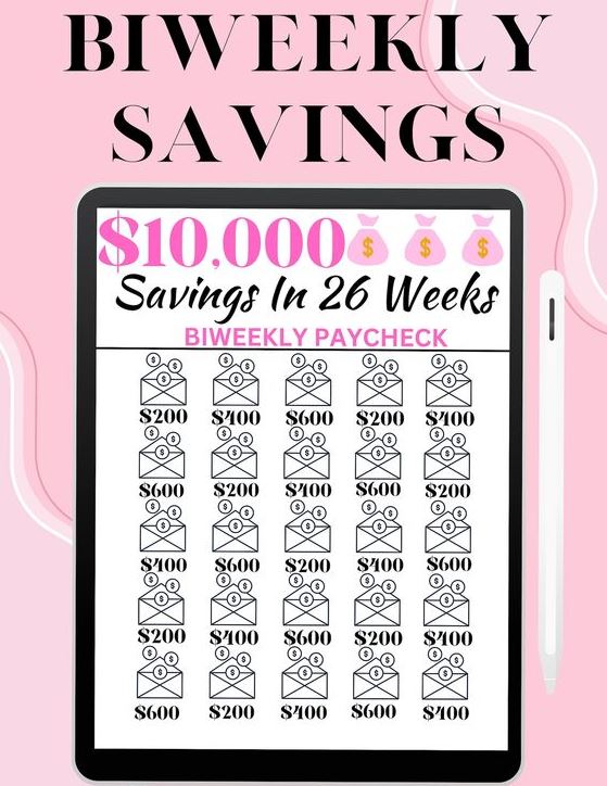 Every 2 Weeks Saving Plan   Biweekly Saving Money Saving Methods Saving Monet Chart Saving Money Budget Money Saving Plan Money Saving Strategies