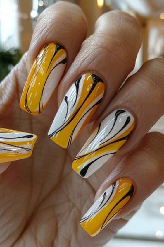 Yellow Nails   Yellow Nails Beautiful Nail Art Beauty Hacks Nails Pretty Nail Art Fashion Nails Stylish Nails