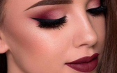 Date Night Beauty   Valentines Day Makeup Look Ideas Eye Makeup Valantines Makeup Smokey Eye Makeup Burgundy Makeup Date Night Makeup Burgundy Makeup Look