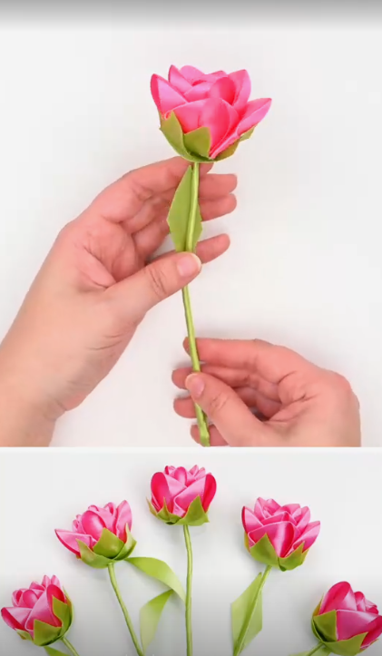 Diy Gifts   Diy Ribbon Rose How To Make Ribbon Roses Diy Gifts For Mothers Flower Crafts Kids Ribbon Crafts Diy Mothers Day Crafts Mothers Day Crafts For Kids Homemade Mothers Day Gifts