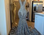 Exotic Prom Dresses   Sparkly Crystal Mermaid Prom Dresses Beaded Sequins Tight Formal Evening Dresses Gorgeous Prom Dresses Cute Prom Dresses Pretty Prom Dresses African Prom Dresses Exotic Prom Dress