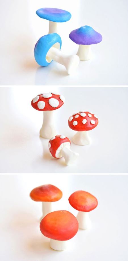 Small Clay Projects   How To Make Clay Mushrooms Clay Art For Kids Diy Clay Crafts Clay Crafts Air Dry Clay Crafts For Kids Clay Crafts Easy Clay Sculptures