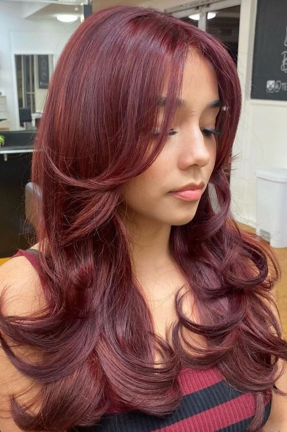 Spring Red Hair Color   Red  Tan Skin Red  Color Red  Inspo Wine  Brownish Red  Wine Red