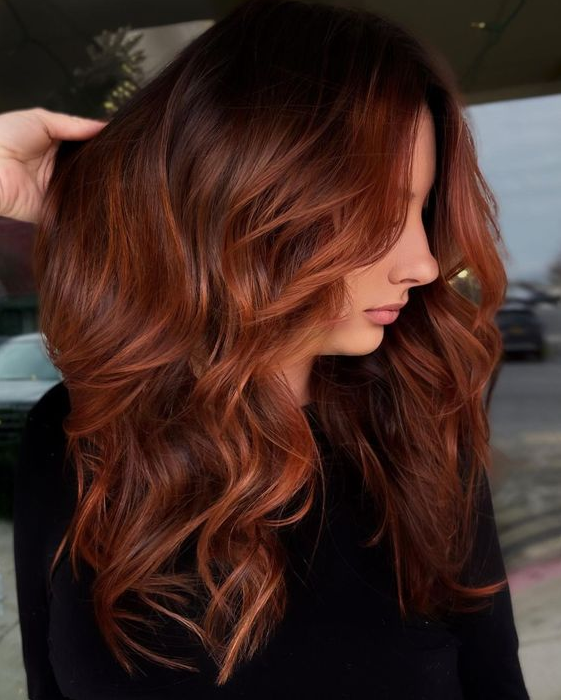 Amazing Copper Hair Color Ideas That Will Make You Go Red Hair Color For Brown Eyes Hair Color Auburn Dark Auburn Hair Natural Red Hair Auburn Hair Red Hair With Highlights