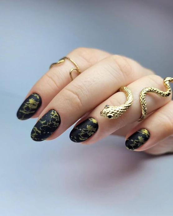 Autumn Nail Trends   Mystical Night Sky