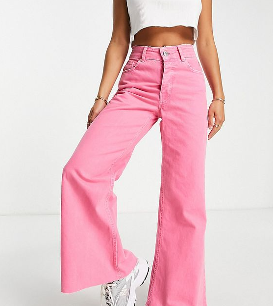 Back To School Outfits   River Island Petite Ultra Flare Jeans In Bright Pink Casual Preppy Outfits Trendy Outfits For Teens Cute Everyday Outfits Cute Preppy Outfits Cute Simple Outfits Cuties Clothes