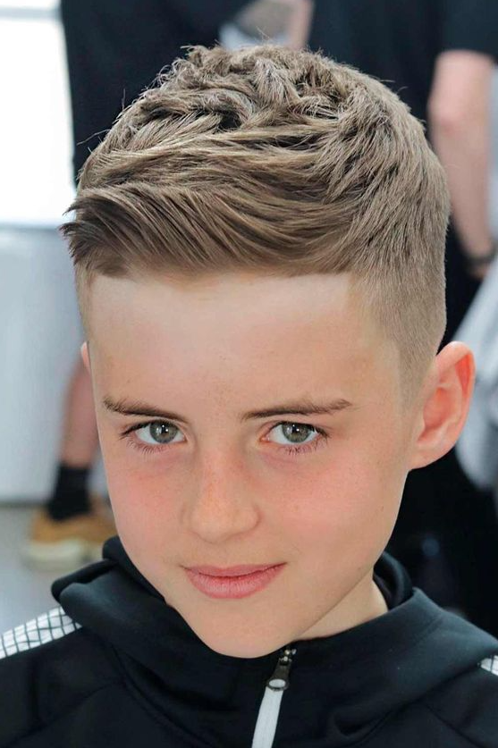 Boy Hair Cut   Short Textured Comb Over