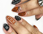 Fall Themed Nails   Tribal Autumn Patterns