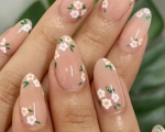 Nails Design Summer   White Summer Flowers