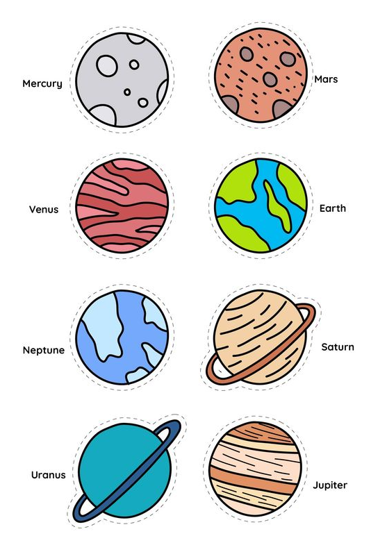 Planet   Planet Cut Outs Free PDF Printables