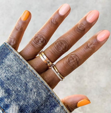 This Multi Colored Mani For School