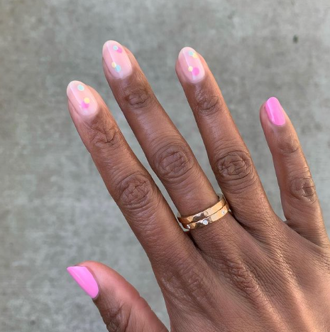 This Pink Back To School Mani