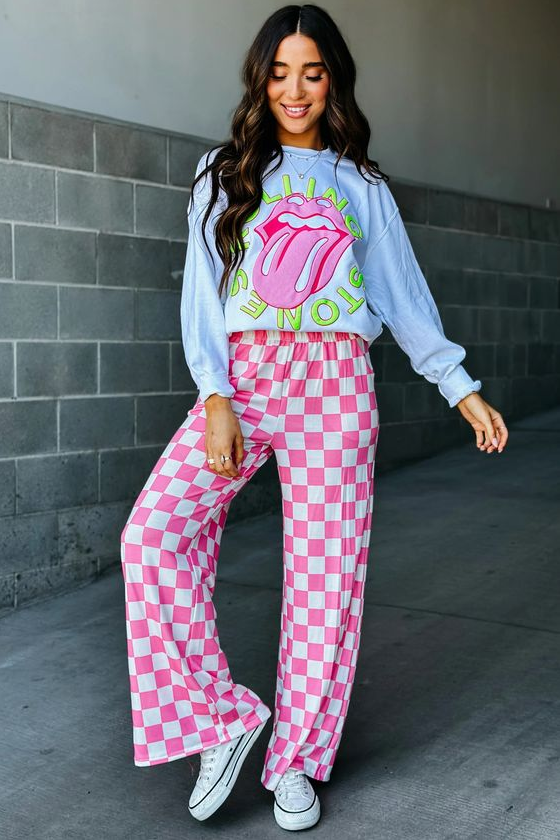 Checkmate Pants Pink