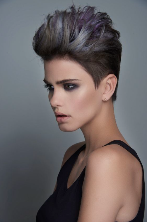 Chic Smoky Pixie Mohawk