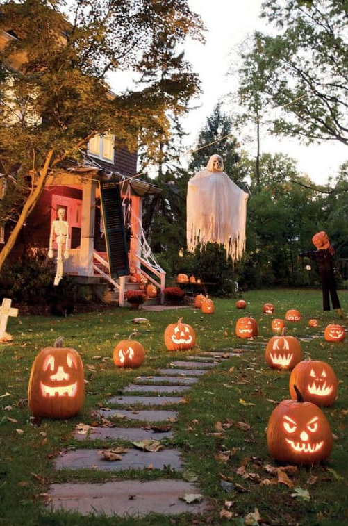 Create A Pathway For Ghosts And Pumpkins