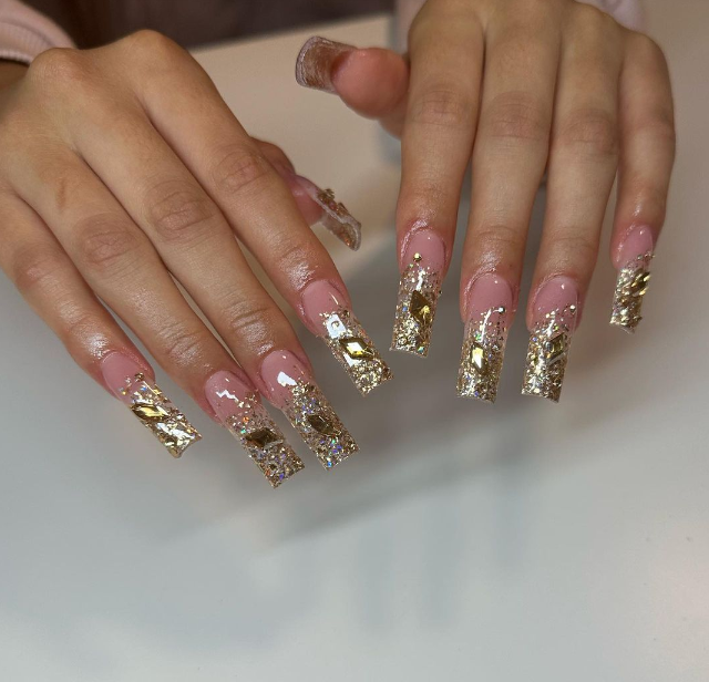 Dazzling Gold Foil Glam