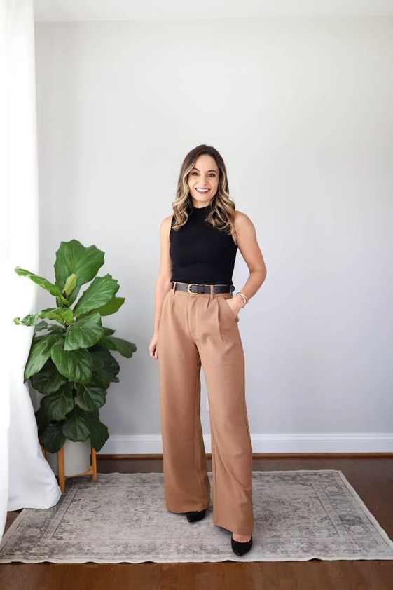 Fashionable Wide Leg Pants Outfits For Effortless Style