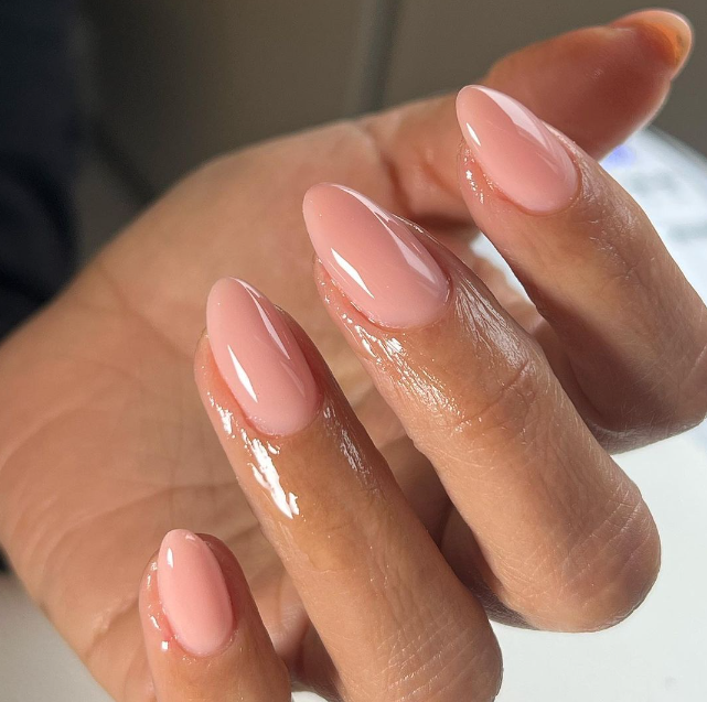 Glossy Nude Almond