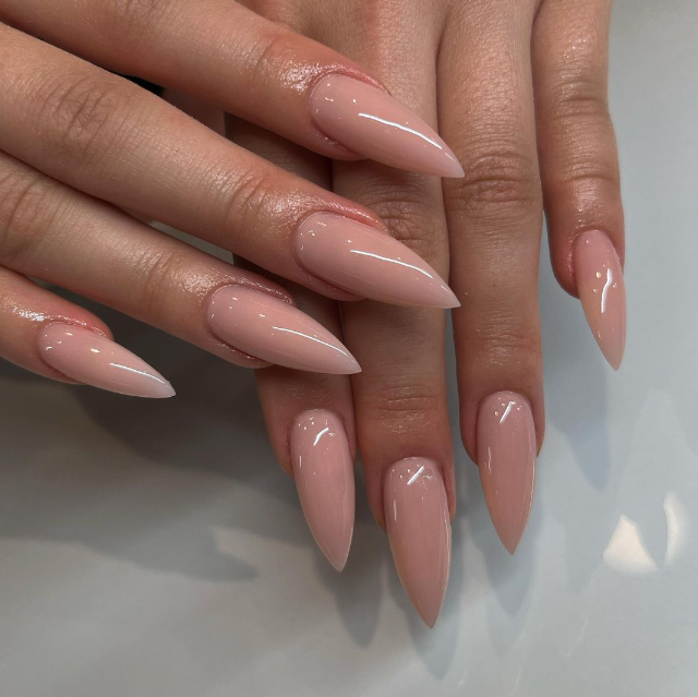 Glossy Nude Stiletto