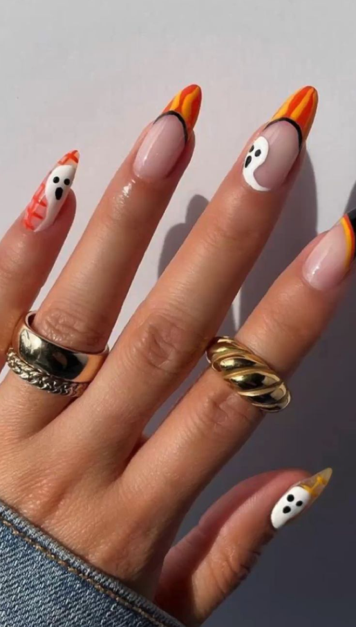 Halloween Inspired Nails Halloween Nails 2024 Halloween Nails Short Halloween Nails Ideas Halloween Nails Acrylic Halloween Nails Simple