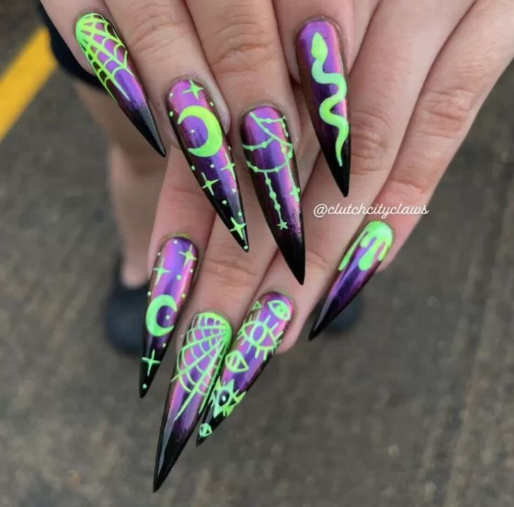 Halloween Inspired Nails Halloween Nails Simple Halloween Nails 2024 Halloween Nails Short Halloween Nails Ideas Halloween Nails Acrylic